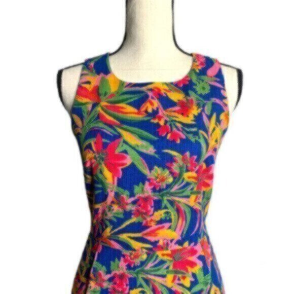 NWOT J. Crew Tropical Floral Sleeveless Sheath Cocktail Dress - Picture 6 of 12